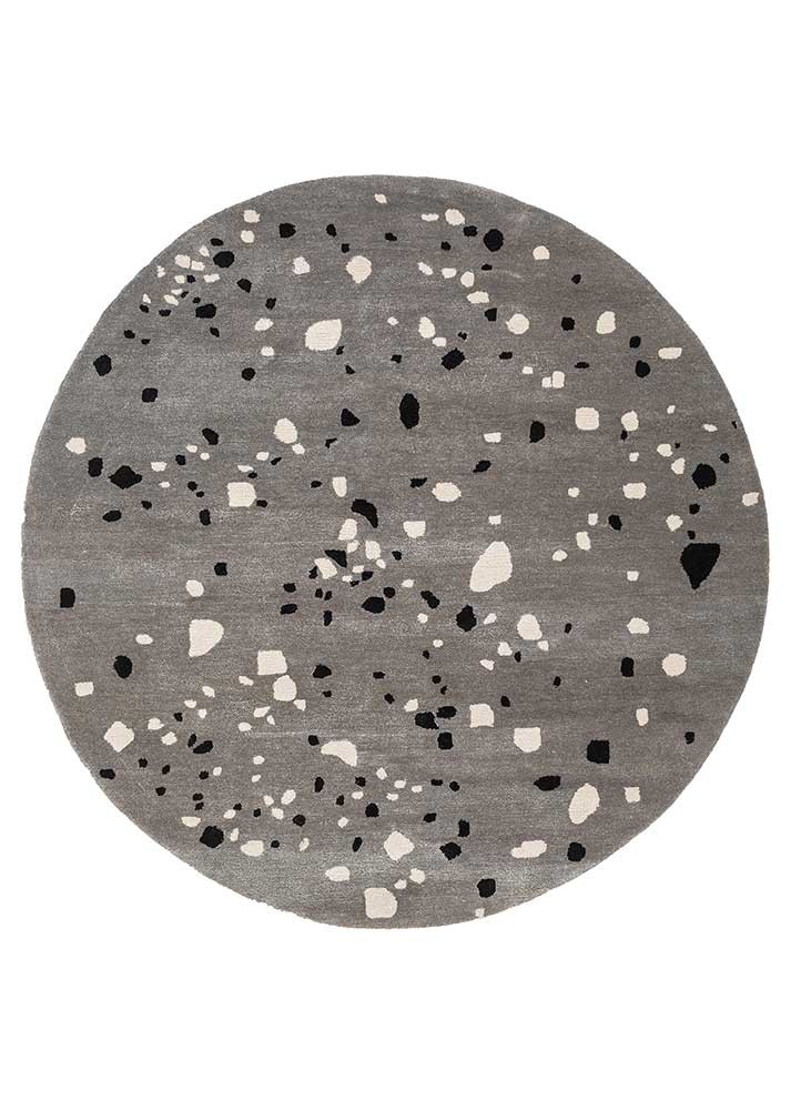 confetti blue wool and viscose hand tufted Rug - HeadShot confetti blue wool and viscose hand tufted Rug - HeadShot