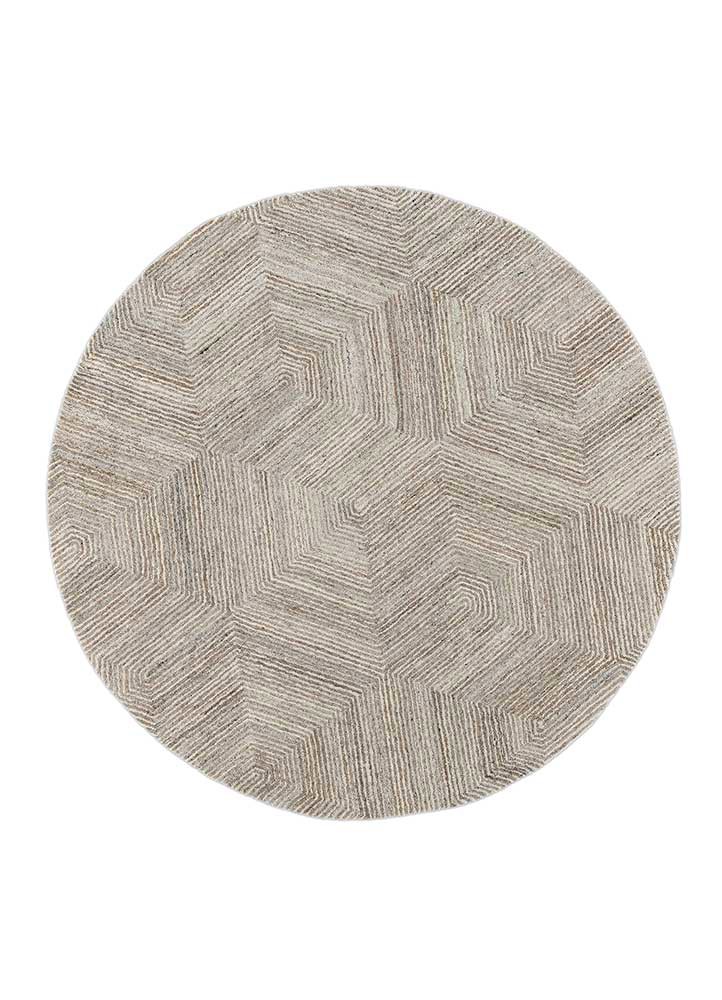 pathways beige and brown wool and viscose hand tufted Rug - HeadShot pathways beige and brown wool and viscose hand tufted Rug - HeadShot