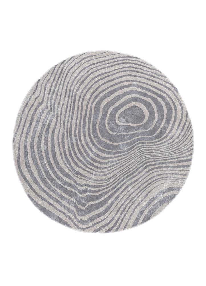 Aprezo Blue Hand Tufted Wool and Viscose RugsTra15097Jaipur Rugs