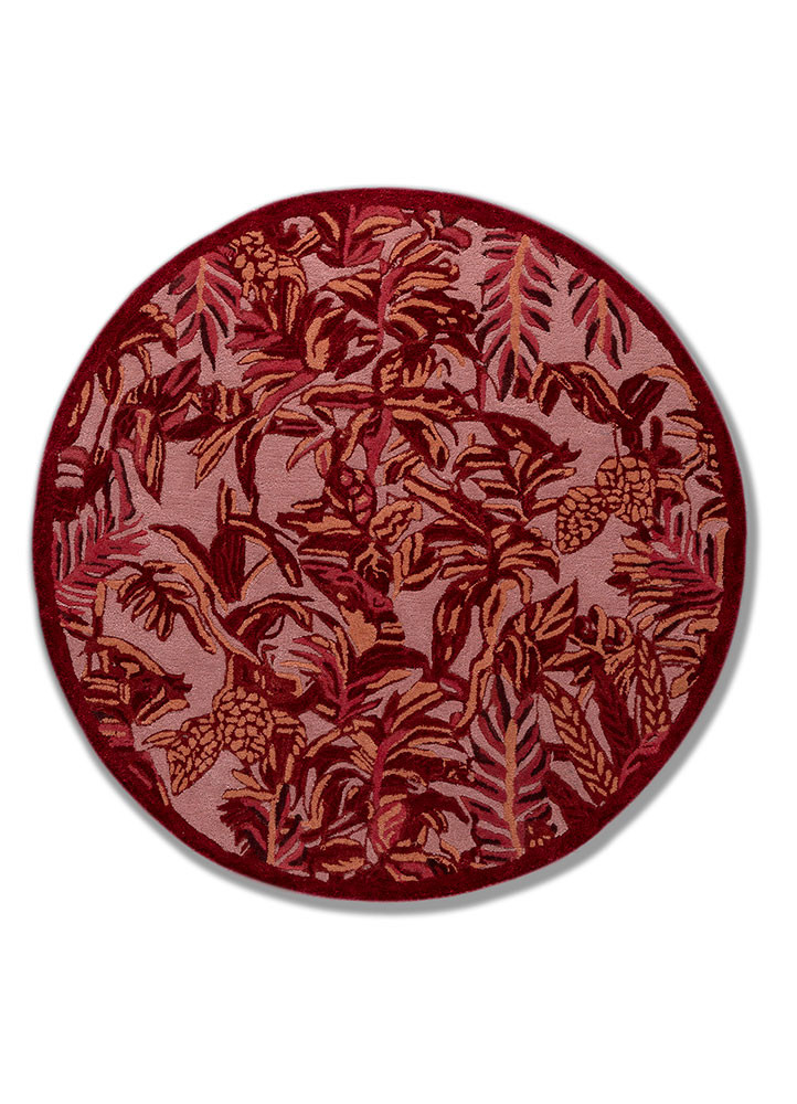 aurelia pink and purple wool and viscose hand tufted Rug - HeadShot aurelia pink and purple wool and viscose hand tufted Rug - HeadShot