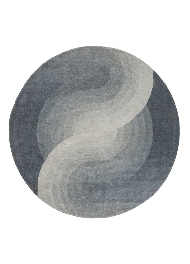 Aprezo Blue Hand Tufted Wool RugsTra2010Jaipur Rugs