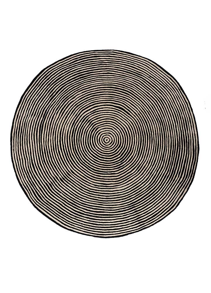 aprezo grey and black wool hand tufted Rug - HeadShot aprezo grey and black wool hand tufted Rug - HeadShot