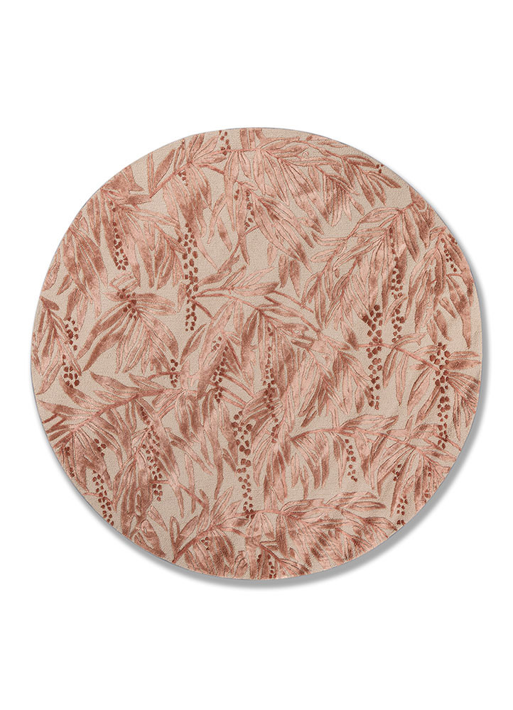 aurelia pink and purple wool and viscose hand tufted Rug - HeadShot