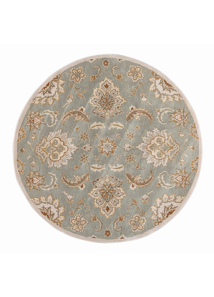 kasbah grey and black wool hand tufted Rug