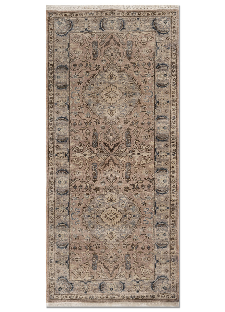 beige and brown beige and brown afghan wool hand knotted Rug
