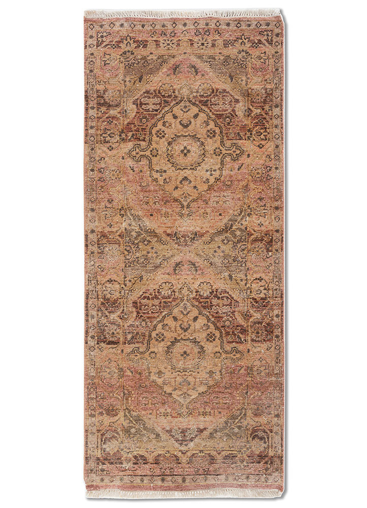white noise red and orange wool hand knotted Rug - HeadShot white noise red and orange wool hand knotted Rug - HeadShot