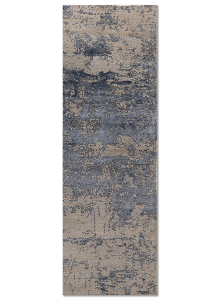project error by kavi grey and black wool and bamboo silk hand knotted Rug - HeadShot project error by kavi grey and black wool and bamboo silk hand knotted Rug - HeadShot