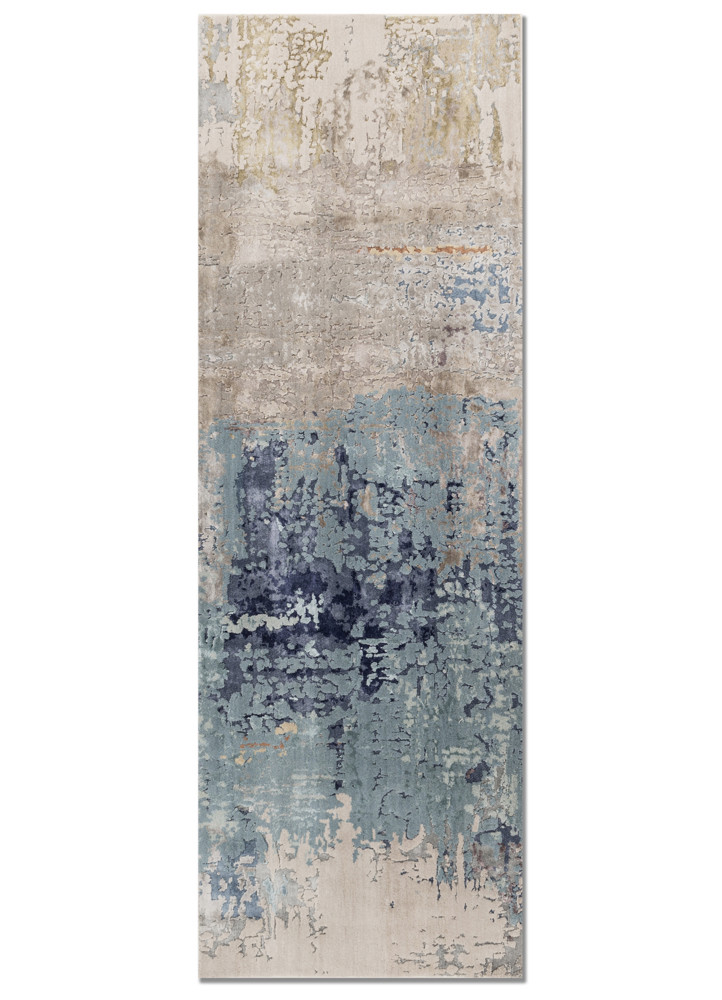 project error by kavi blue wool and bamboo silk hand knotted Rug - HeadShot project error by kavi blue wool and bamboo silk hand knotted Rug - HeadShot
