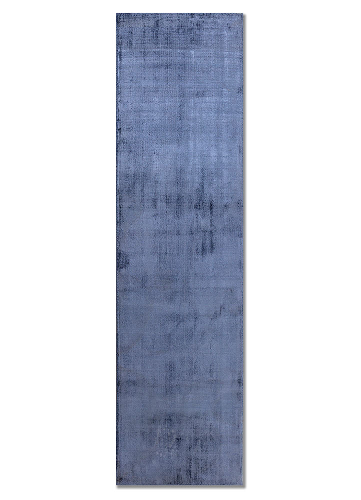 aprezo blue bamboo silk hand loom Rug - HeadShot aprezo blue bamboo silk hand loom Rug - HeadShot