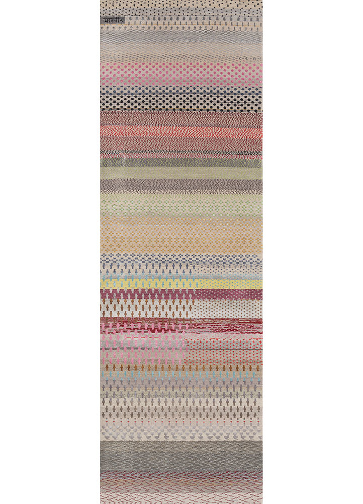 manchaha grey and black wool and bamboo silk hand knotted Rug - HeadShot