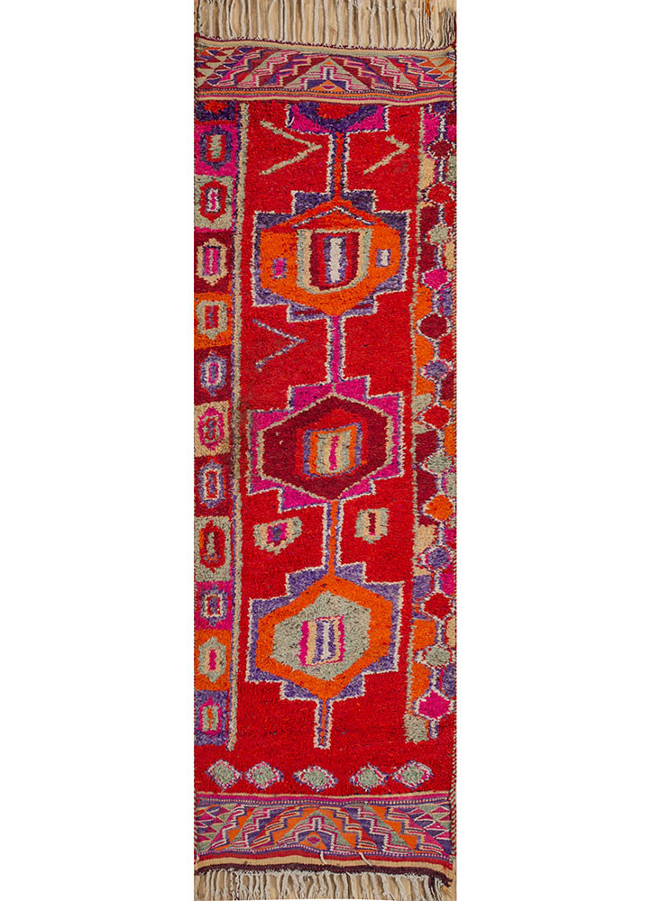 nuray red and orange wool hand knotted Rug - HeadShot nuray red and orange wool hand knotted Rug - HeadShot