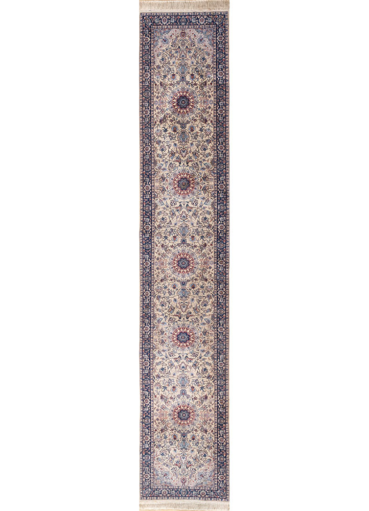 aalam blue wool hand knotted Rug - HeadShot aalam blue wool hand knotted Rug - HeadShot