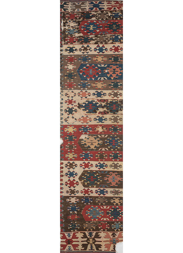 nayaab ivory wool flat weaves Rug - HeadShot