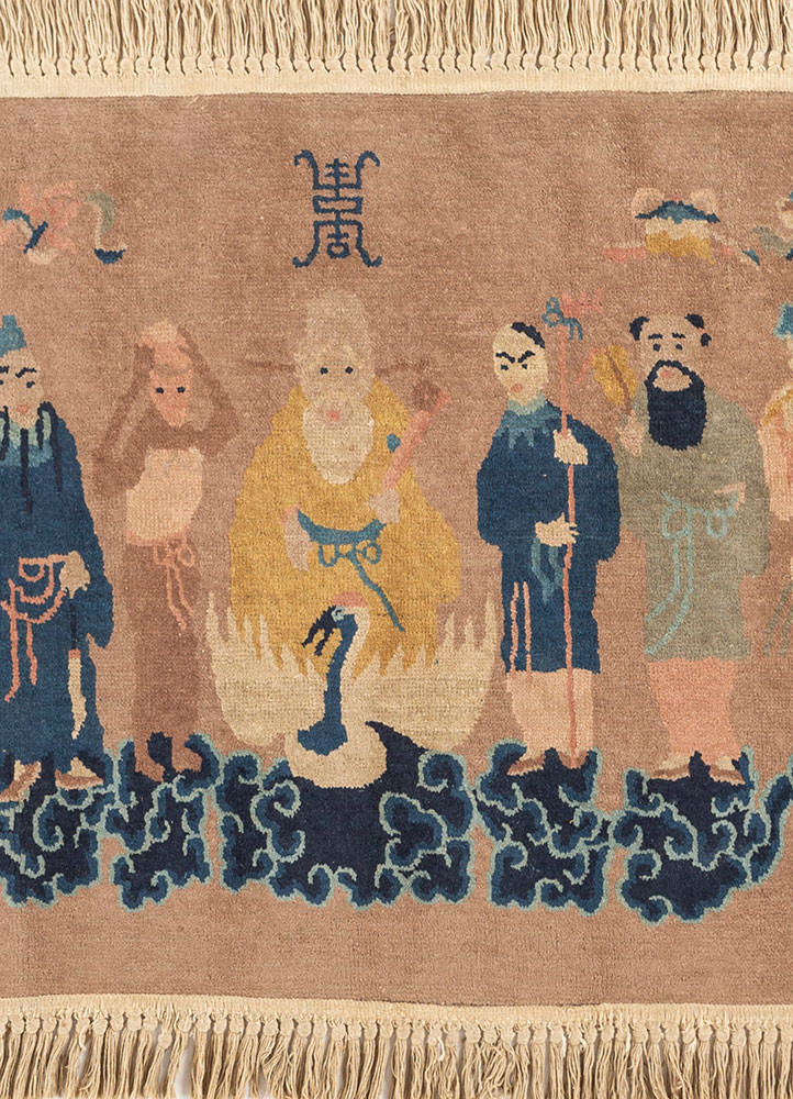 aalam blue wool hand knotted Rug - HeadShot aalam blue wool hand knotted Rug - HeadShot