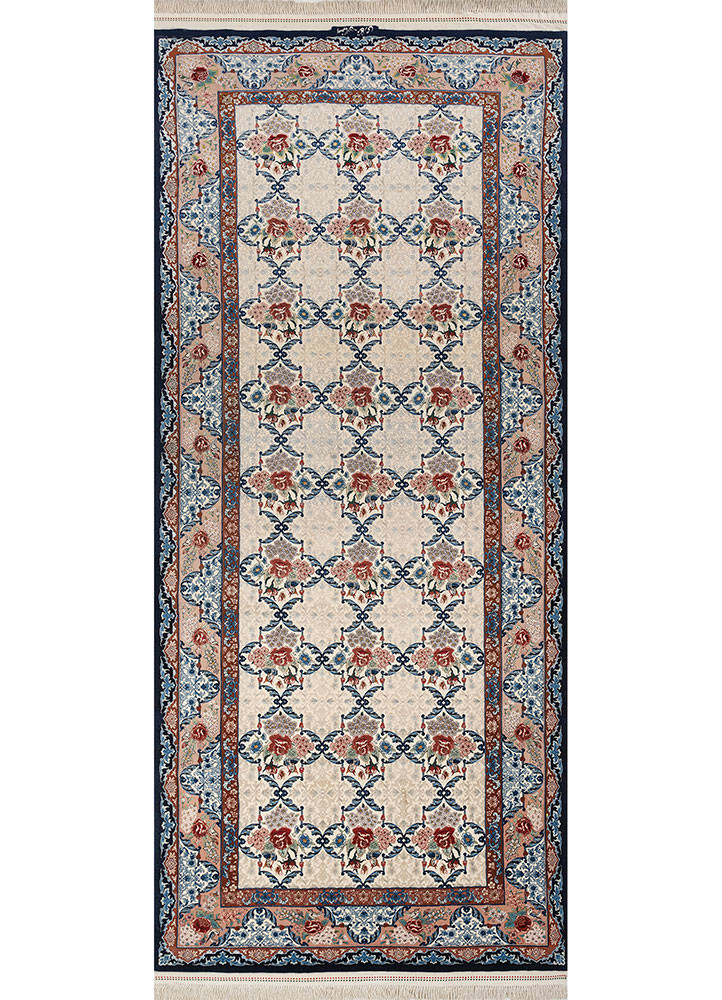 aalam blue wool hand knotted Rug - HeadShot aalam blue wool hand knotted Rug - HeadShot