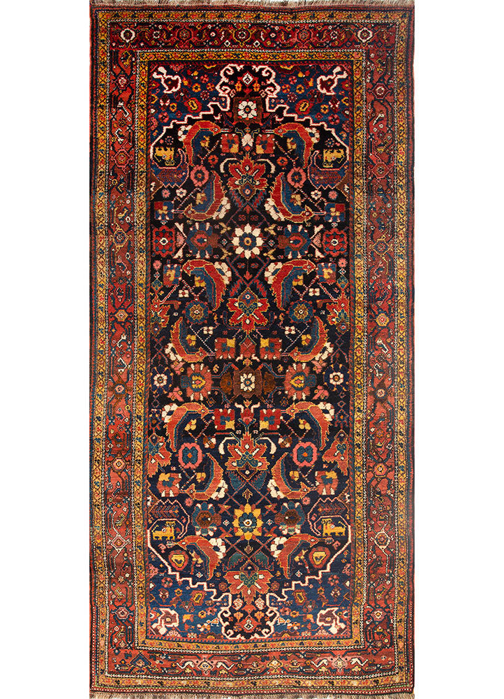 aalam blue wool hand knotted Rug - HeadShot aalam blue wool hand knotted Rug - HeadShot