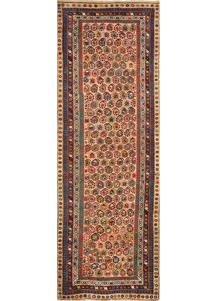 kiaan beige and brown wool hand knotted Rug - HeadShot kiaan beige and brown wool hand knotted Rug - HeadShot