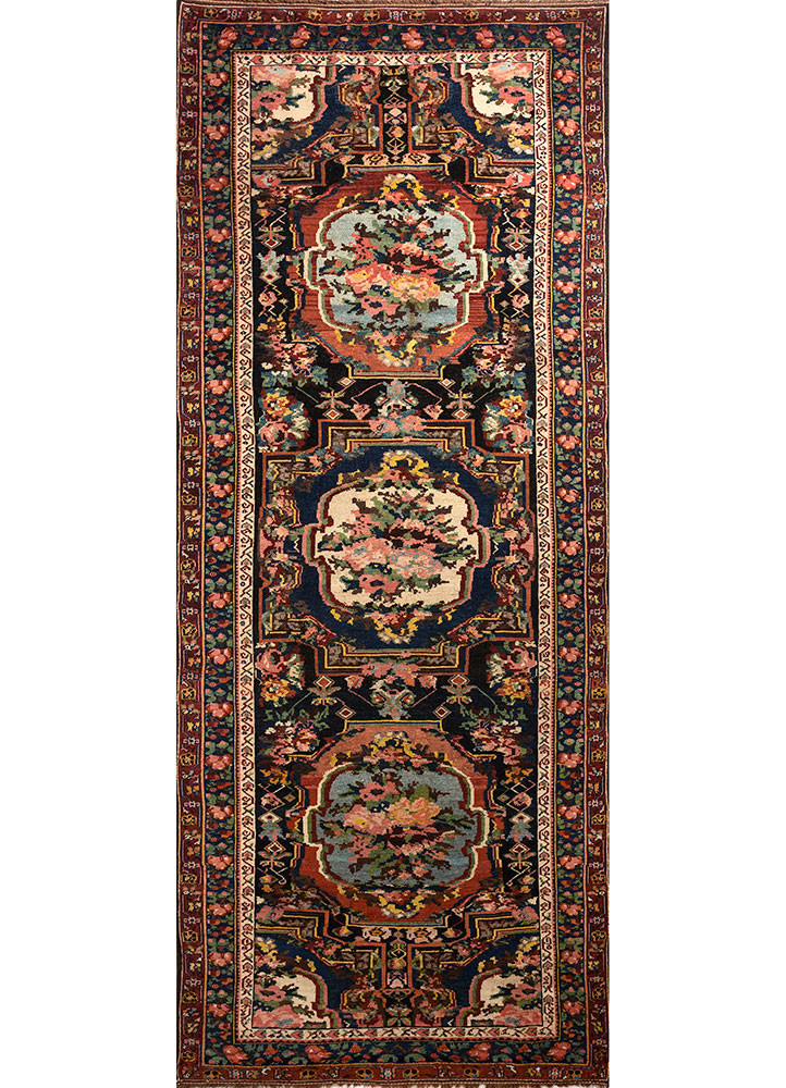 aalam blue wool hand knotted Rug - HeadShot aalam blue wool hand knotted Rug - HeadShot