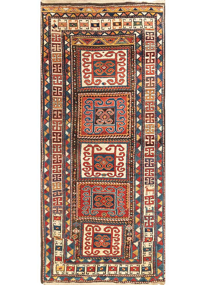 kiaan red and orange wool hand knotted Rug - HeadShot kiaan red and orange wool hand knotted Rug - HeadShot