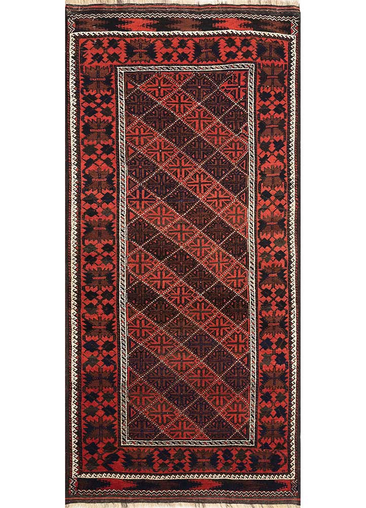 kiaan red and orange wool hand knotted Rug - HeadShot kiaan red and orange wool hand knotted Rug - HeadShot