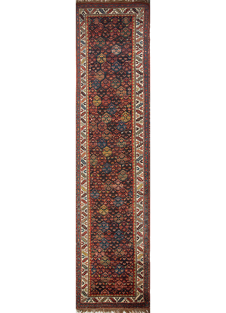 kiaan blue wool hand knotted Rug - HeadShot