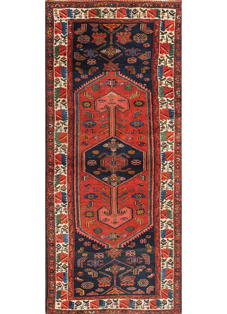 aalam blue wool hand knotted Rug - HeadShot aalam blue wool hand knotted Rug - HeadShot