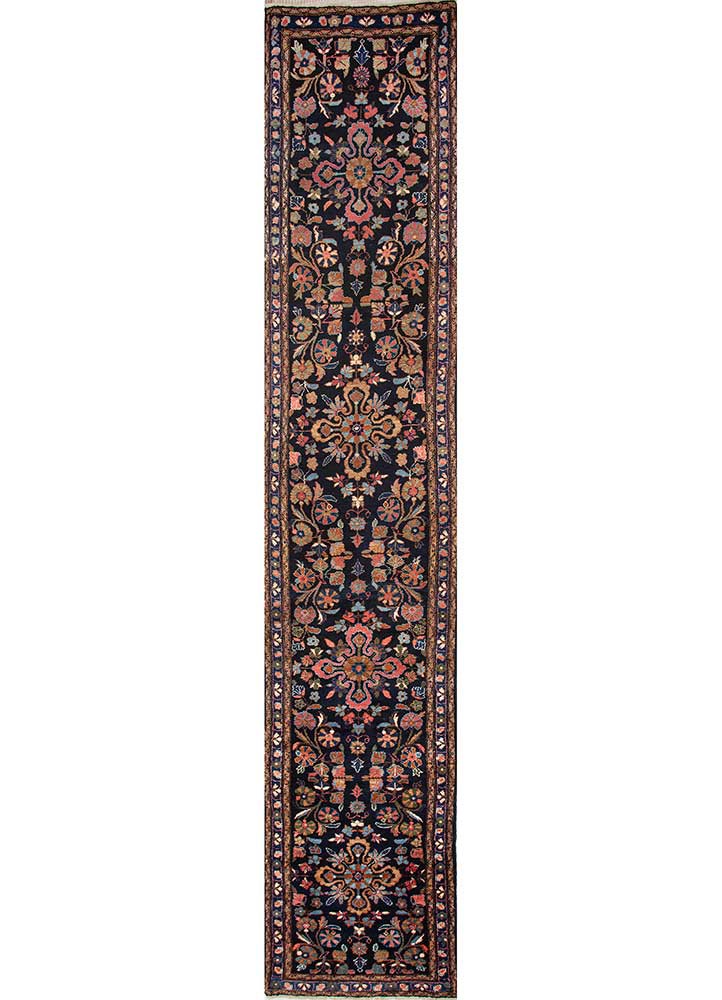 aalam blue wool hand knotted Rug - HeadShot aalam blue wool hand knotted Rug - HeadShot