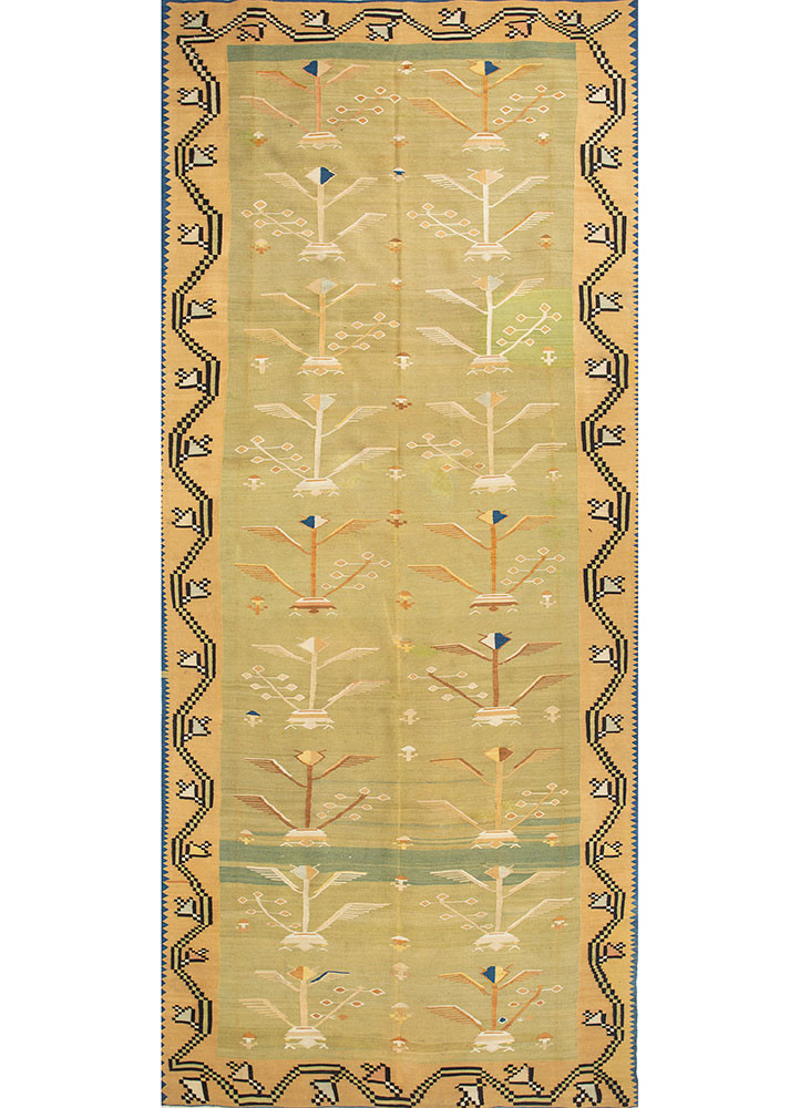 nayaab green wool flat weaves Rug - HeadShot nayaab green wool flat weaves Rug - HeadShot
