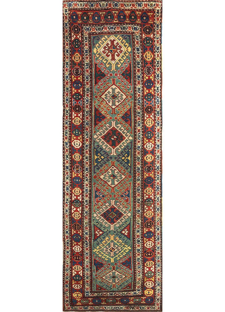 aalam ivory wool hand knotted Rug - HeadShot
