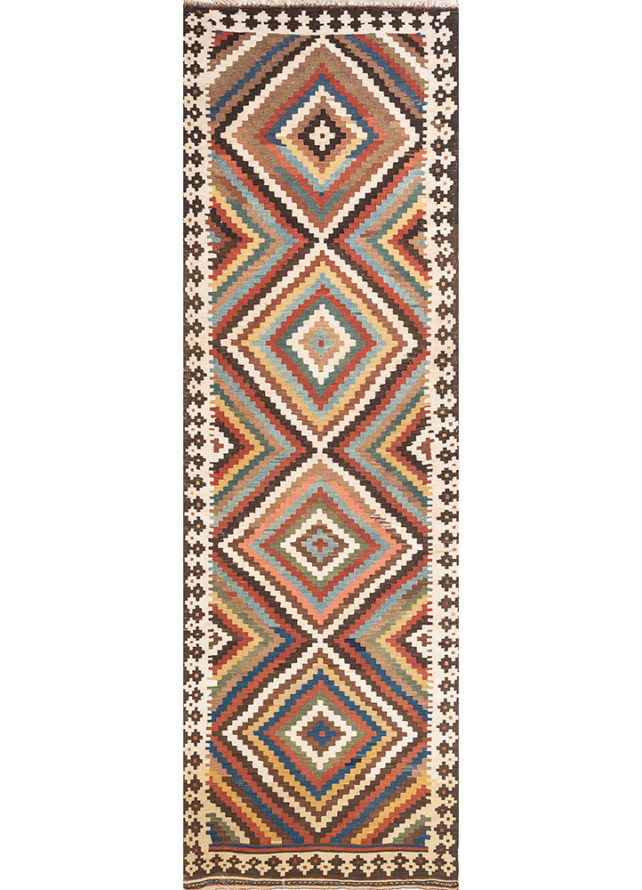 nayaab blue wool flat weaves Rug - HeadShot nayaab blue wool flat weaves Rug - HeadShot