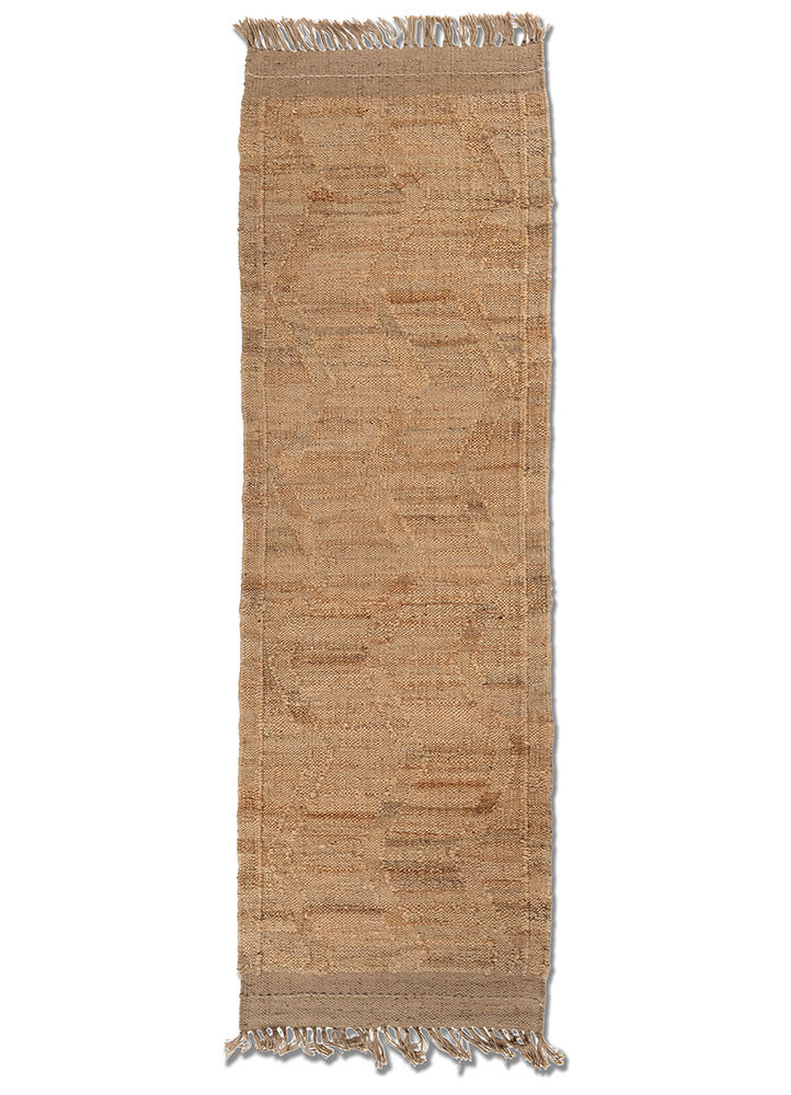 nomadic threads beige and brown jute and hemp flat weaves Rug - HeadShot