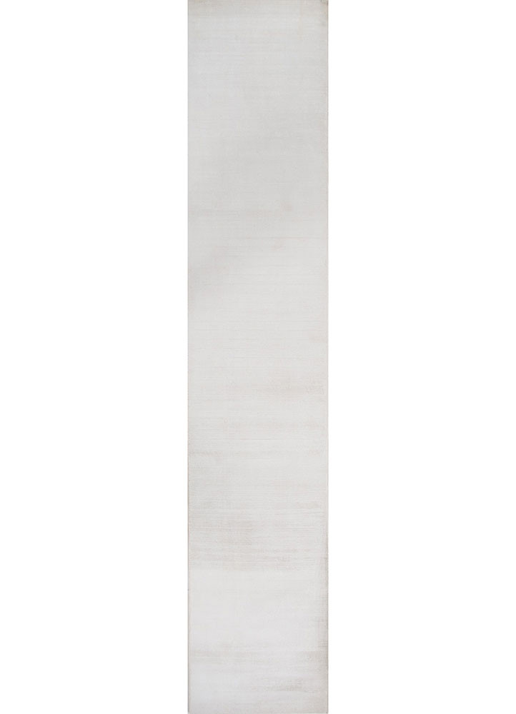 basis ivory viscose hand loom Rug - HeadShot
