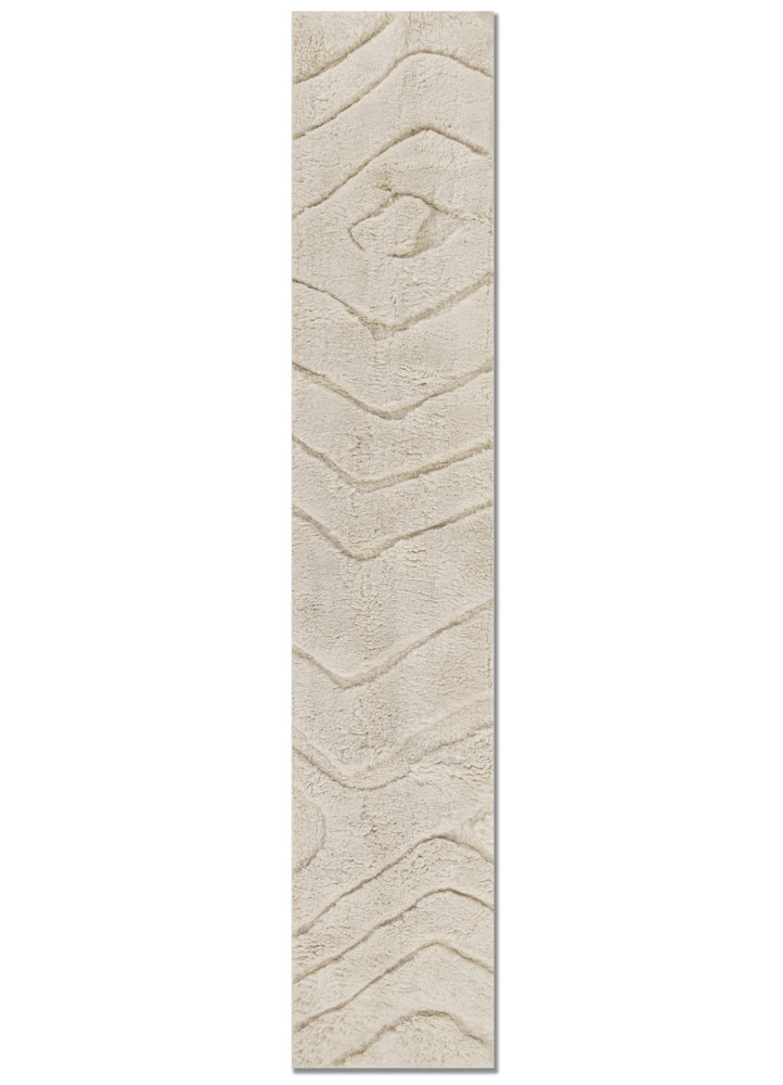 manifest ivory wool hand knotted Rug - HeadShot