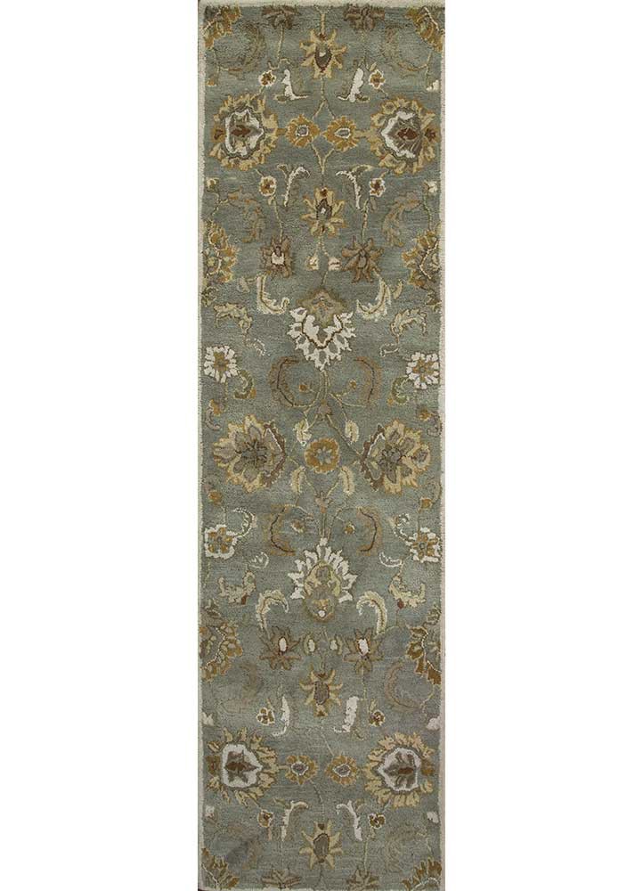 grey and black grey and black viscose hand tufted Rug