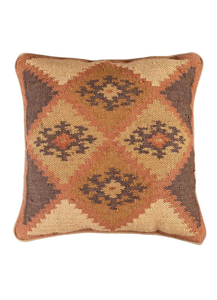 cushion beige and brown jute and hemp cushion cover Home Textile - HeadShot cushion beige and brown jute and hemp cushion cover Home Textile - HeadShot