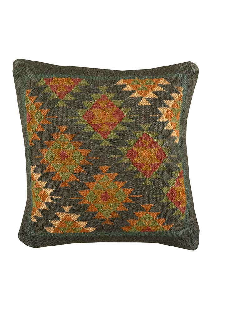 cushion blue jute and hemp cushion cover Home Textile - HeadShot