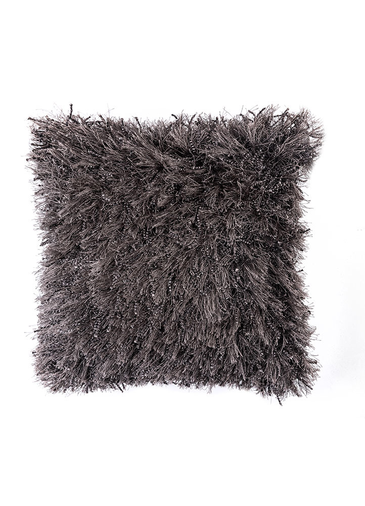  grey and black polyester cushion cover Rug