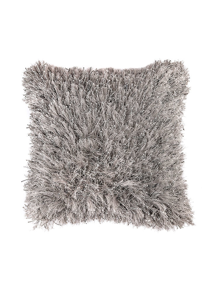  grey and black polyester cushion cover Rug