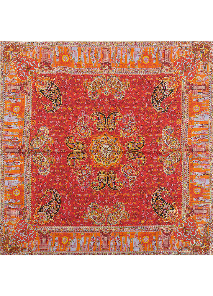 gulmarg red and orange silk and zari wall art WALL ART & TAPESTRY - HeadShot gulmarg red and orange silk and zari wall art WALL ART & TAPESTRY - HeadShot