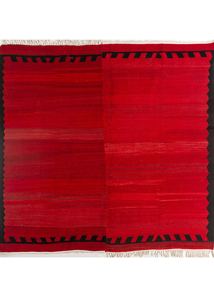 nayaab red and orange wool flat weaves Rug - HeadShot nayaab red and orange wool flat weaves Rug - HeadShot