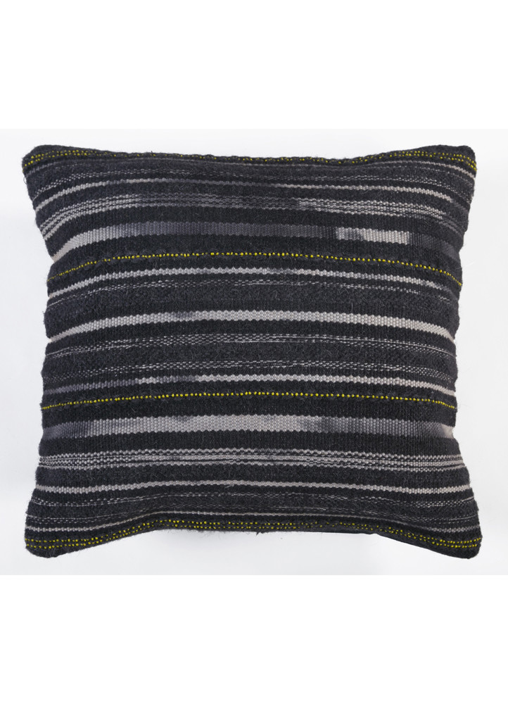 cushion grey and black wool & viscose Home Textile - HeadShot cushion grey and black wool & viscose Home Textile - HeadShot