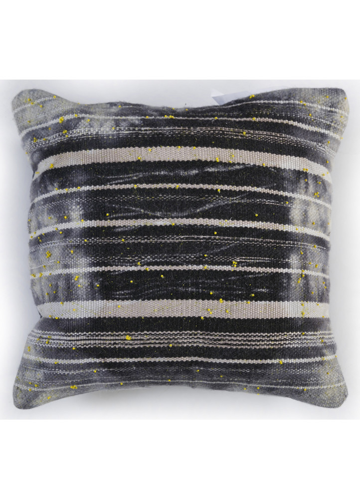 cushion grey and black wool & viscose Home Textile - HeadShot cushion grey and black wool & viscose Home Textile - HeadShot
