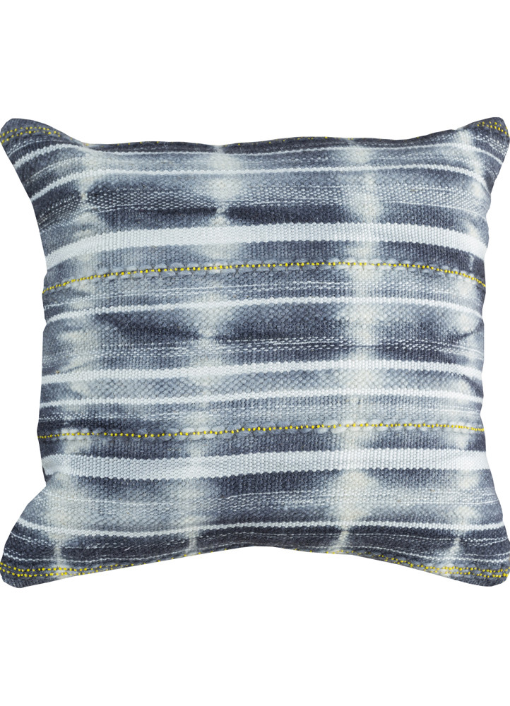 cushion grey and black wool & viscose Home Textile - HeadShot cushion grey and black wool & viscose Home Textile - HeadShot