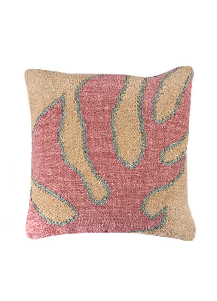 cushion pink and purple wool and viscose cushion cover Home Textile - HeadShot