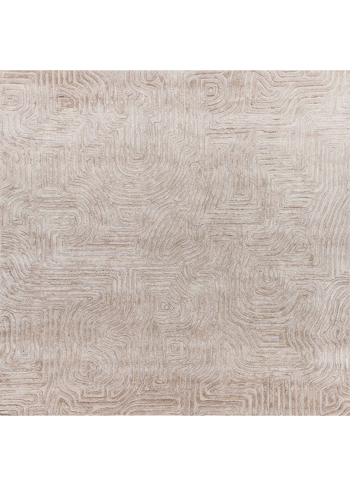 cera ivory wool and viscose hand tufted Rug - HeadShot cera ivory wool and viscose hand tufted Rug - HeadShot
