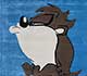 inky sea / wood brown