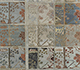 Antique White / Seaside Blue