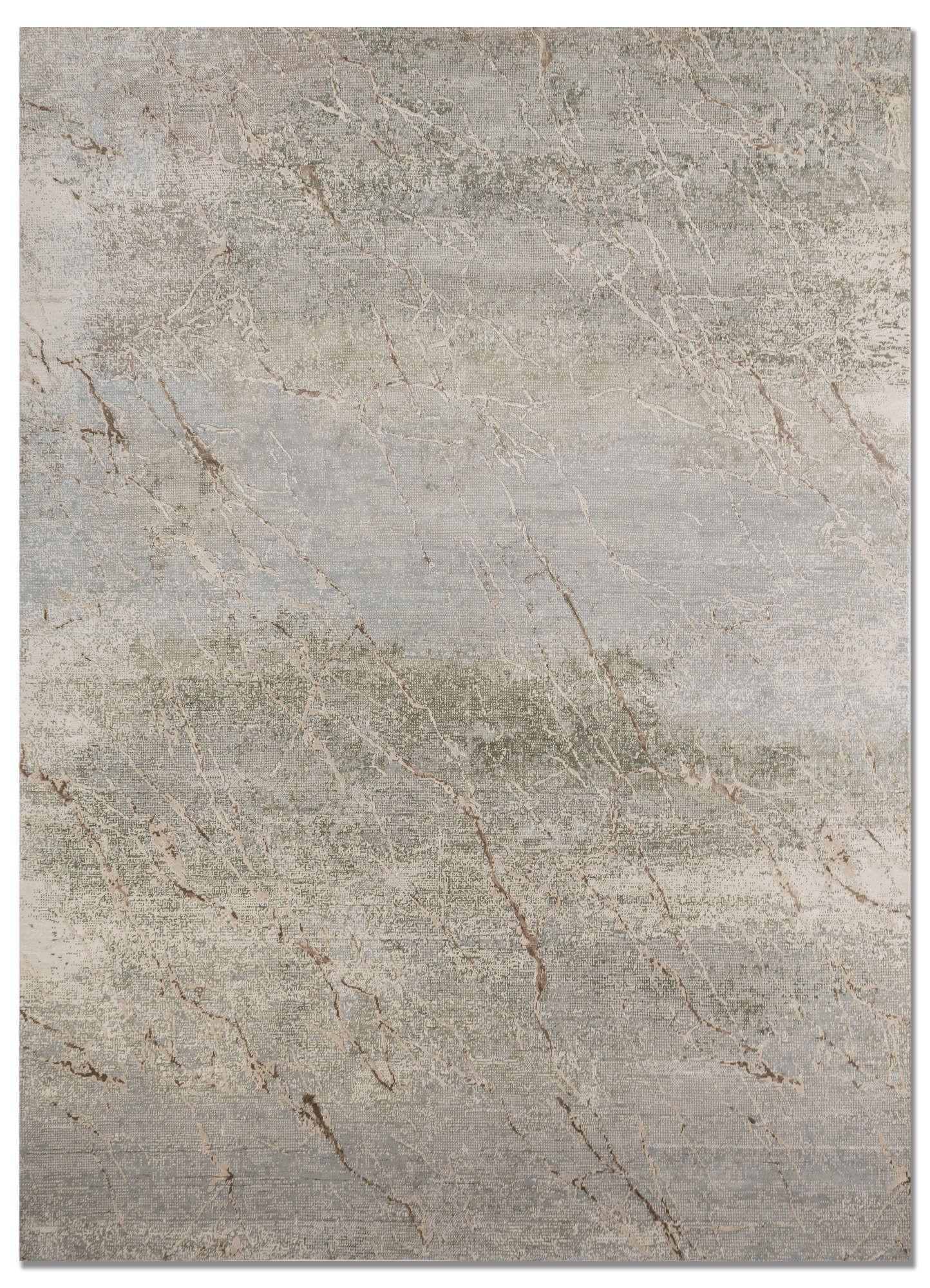 Urban Pause By Kavi Ivory Hand Knotted Wool & Bamboo Silk Rugs