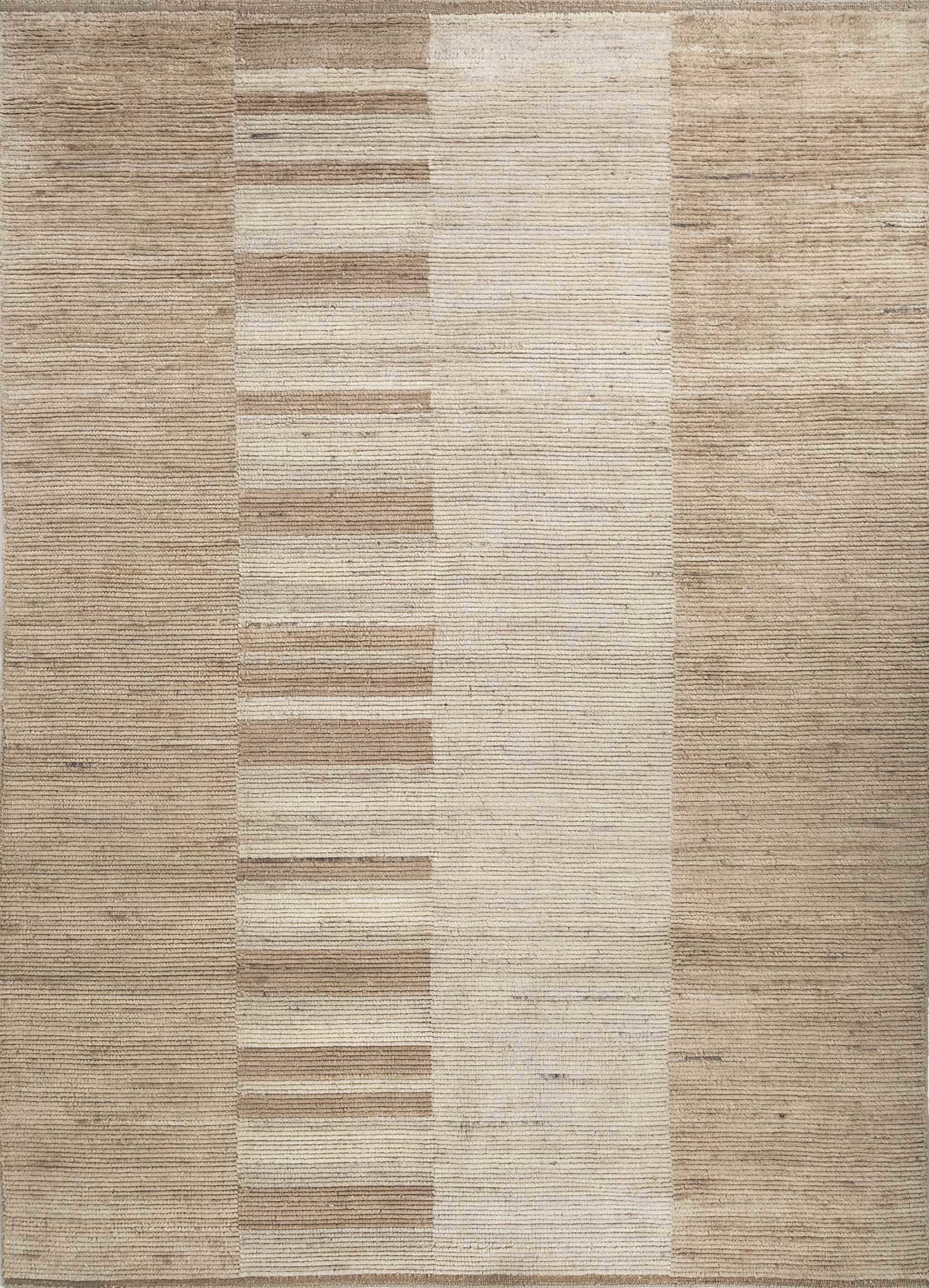 Contour Beige & Brown Hand Loom Wool Rugs-Hwl-170-Jaipur Rugs ZA