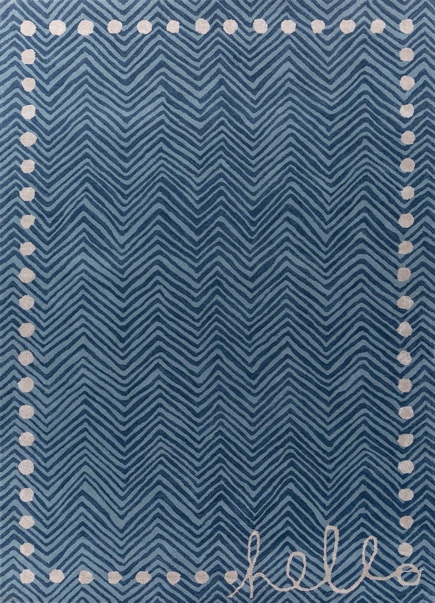 Conveti Rug Confetti Blue Hand Tufted Wool & Viscose Rugs-Tra-14794-Jaipur Rugs ZA